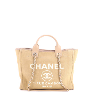 Chanel Deauville NM Tote Mixed Fibers Small