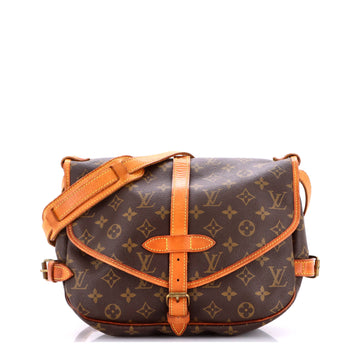 Louis Vuitton Saumur Handbag Monogram Canvas 30