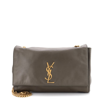 Saint Laurent Classic Monogram Reversible Shoulder Bag Suede and Leather Medium