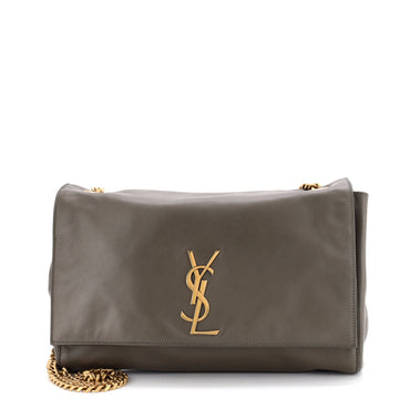 Saint Laurent Classic Monogram Reversible Shoulder Bag Suede and Leather Medium