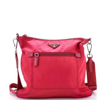 Prada Front Pocket Messenger Bag Tessuto Medium