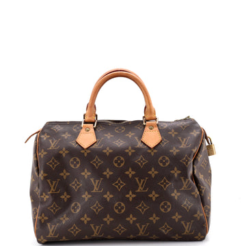 Louis Vuitton Speedy Handbag Monogram Canvas 30