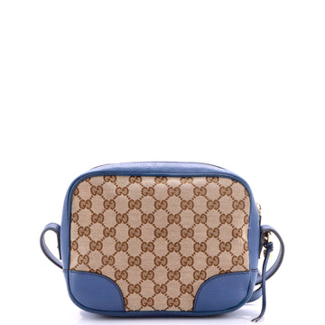 Gucci Bree Disco Crossbody Bag GG Canvas with Leather Mini