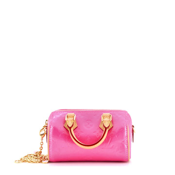 Louis Vuitton Chain Speedy Bandouliere NM Bag Limited Edition Valentine Monogram Vernis Nano