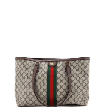 Gucci Ophidia Shopping Tote GG Coated Canvas Medium