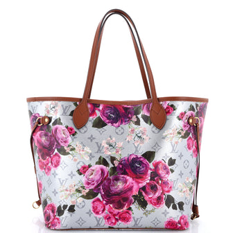 Louis Vuitton Neverfull NM Tote Limited Edition Garden Monogram Canvas MM