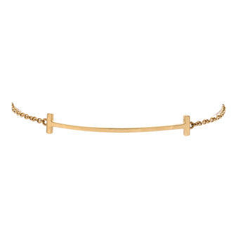 Tiffany & Co. T Smile Chain Bracelet 18K Yellow Gold Medium