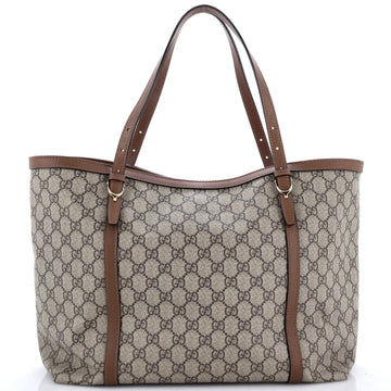 Gucci Nice Tote GG Coated Canvas with Leather Medium