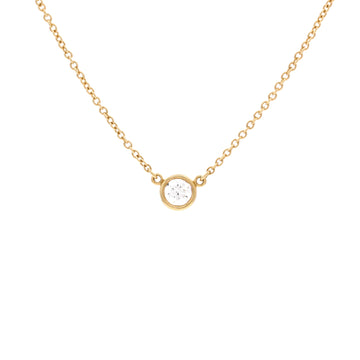 Tiffany & Co. Elsa Peretti Diamonds By The Yard Pendant Necklace 18K Yellow Gold and Diamond 0.20-0.29CT
