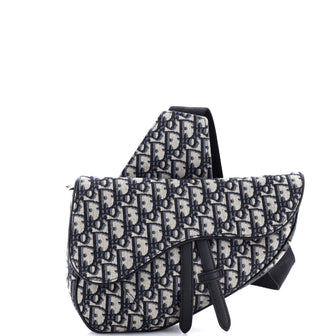 Christian Dior Saddle Crossbody Bag Oblique Canvas