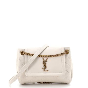 Saint Laurent Nolita Satchel Quilted Leather Mini