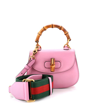 Gucci Bamboo 1947 Top Handle Bag Leather Mini