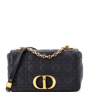 Christian Dior Caro Bag Cannage Quilt Calfskin New Medium