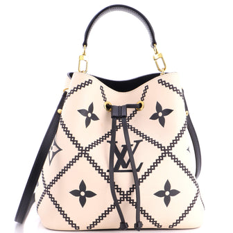 Louis Vuitton NeoNoe Handbag Monogram Empreinte Giant Broderies MM