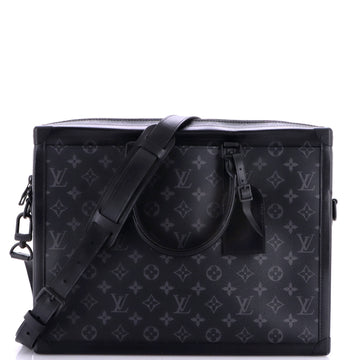 Louis Vuitton Soft Trunk Briefcase Monogram Eclipse Canvas