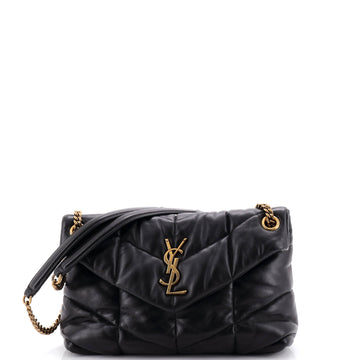 Saint Laurent Loulou Puffer Shoulder Bag Quilted Leather Small
