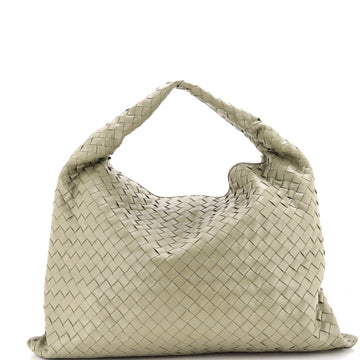 Bottega Veneta Hop Hobo Intrecciato Leather Large