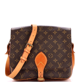 Louis Vuitton Cartouchiere Handbag Monogram Canvas GM