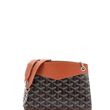 Goyard Structured Rouette Chain Shoulder Bag Coated Canvas Mini