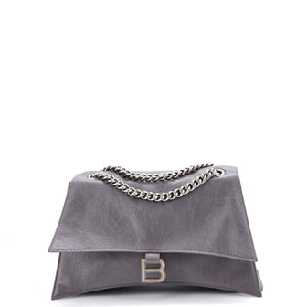 Balenciaga Crush Chain Flap Bag Leather Medium