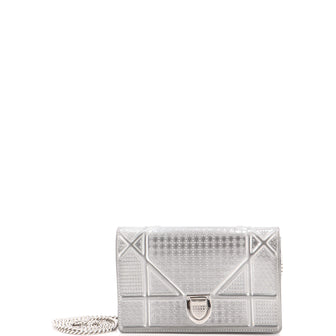 Christian Dior Diorama Wallet on Chain Cannage Embossed Calfskin