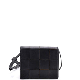 Bottega Veneta Cassette Crossbody Bag Maxi Intrecciato Leather Mini