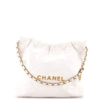 Chanel 22 Chain Hobo Quilted Calfskin Small