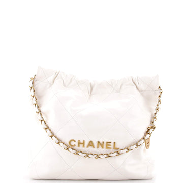 Chanel 22 Chain Hobo Quilted Calfskin Small
