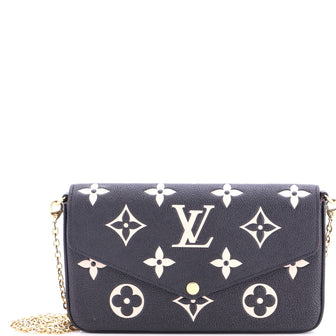 Louis Vuitton Felicie Pochette Bicolor Monogram Empreinte Giant
