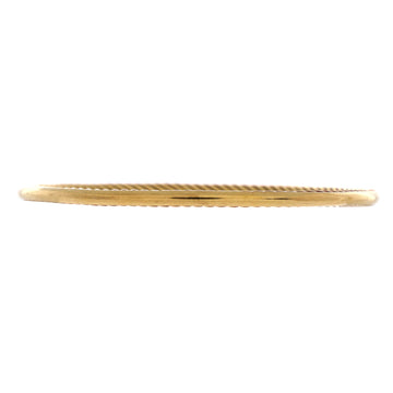 David Yurman Cable Inside Out Bangle Bracelet 18K Yellow Gold 3mm