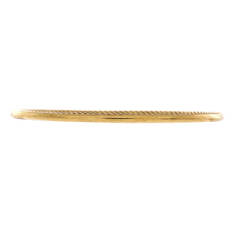 David Yurman Cable Inside Out Bangle Bracelet 18K Yellow Gold 3mm