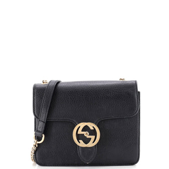 Gucci Interlocking Shoulder Bag Leather Small