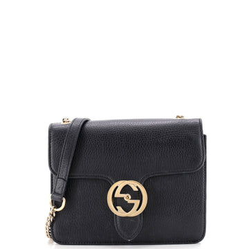 Gucci Interlocking Shoulder Bag Leather Small
