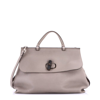 Gucci Bamboo Daily Top Handle Bag Leather Large