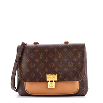 Louis Vuitton Marignan Handbag Monogram Canvas with Leather