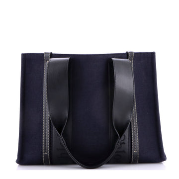 Chloe Woody Tote Canvas and Embroidered Leather Medium