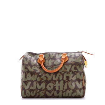 Louis Vuitton Speedy Handbag Limited Edition Monogram Graffiti 30