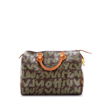 Louis Vuitton Speedy Handbag Limited Edition Monogram Graffiti 30