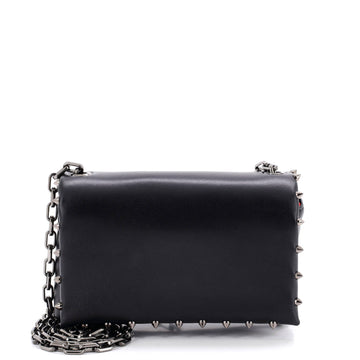 Christian Louboutin Spiky Flap Chain Crossbody Bag Spiked Leather