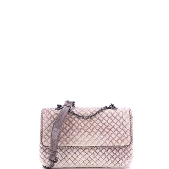 Bottega Veneta Olimpia Crossbody Bag Intrecciato Velvet Baby