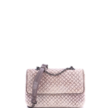 Bottega Veneta Olimpia Crossbody Bag Intrecciato Velvet Baby