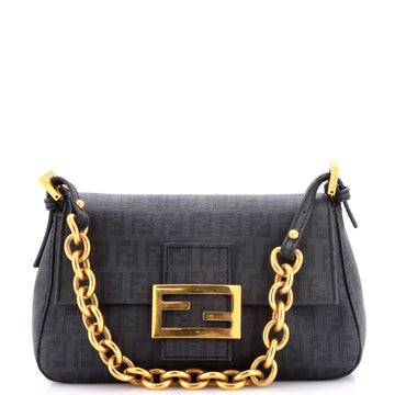 Fendi Mama Forever Bag Zucchino Coated Canvas Mini