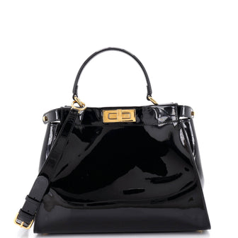 Fendi Peekaboo Bag Patent Regular