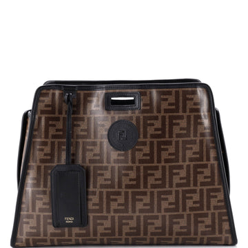 Fendi Peekaboo Defender Zucca Coated Canvas Medium