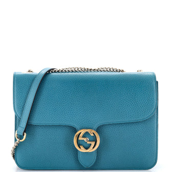 Gucci Interlocking Shoulder Bag Leather Medium