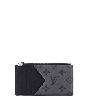 Louis Vuitton Coin Card Holder Reverse Monogram Eclipse Canvas