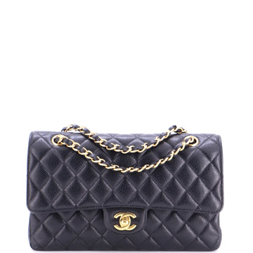 Chanel Classic Double Flap Bag Quilted Caviar Medium