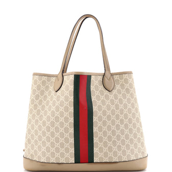 Gucci Ophidia Open Shopping Tote GG Coated Canvas Large
