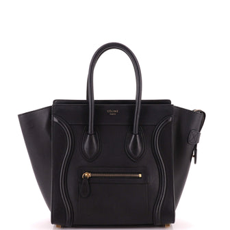 Celine Luggage Bag Smooth Leather Micro