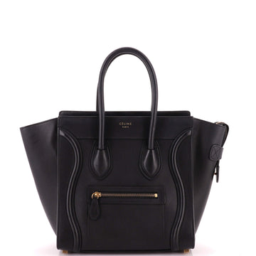 Celine Luggage Bag Smooth Leather Micro